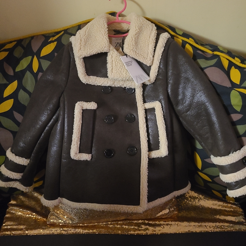 Faux Sherling Coat
